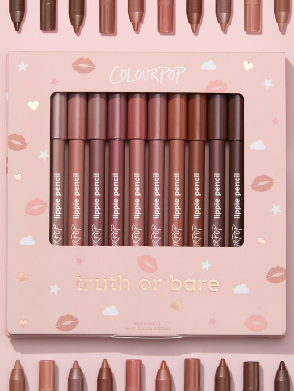ColourPop Lippie Pencil Set — Nude, Rose, Mauve & Brown Shades